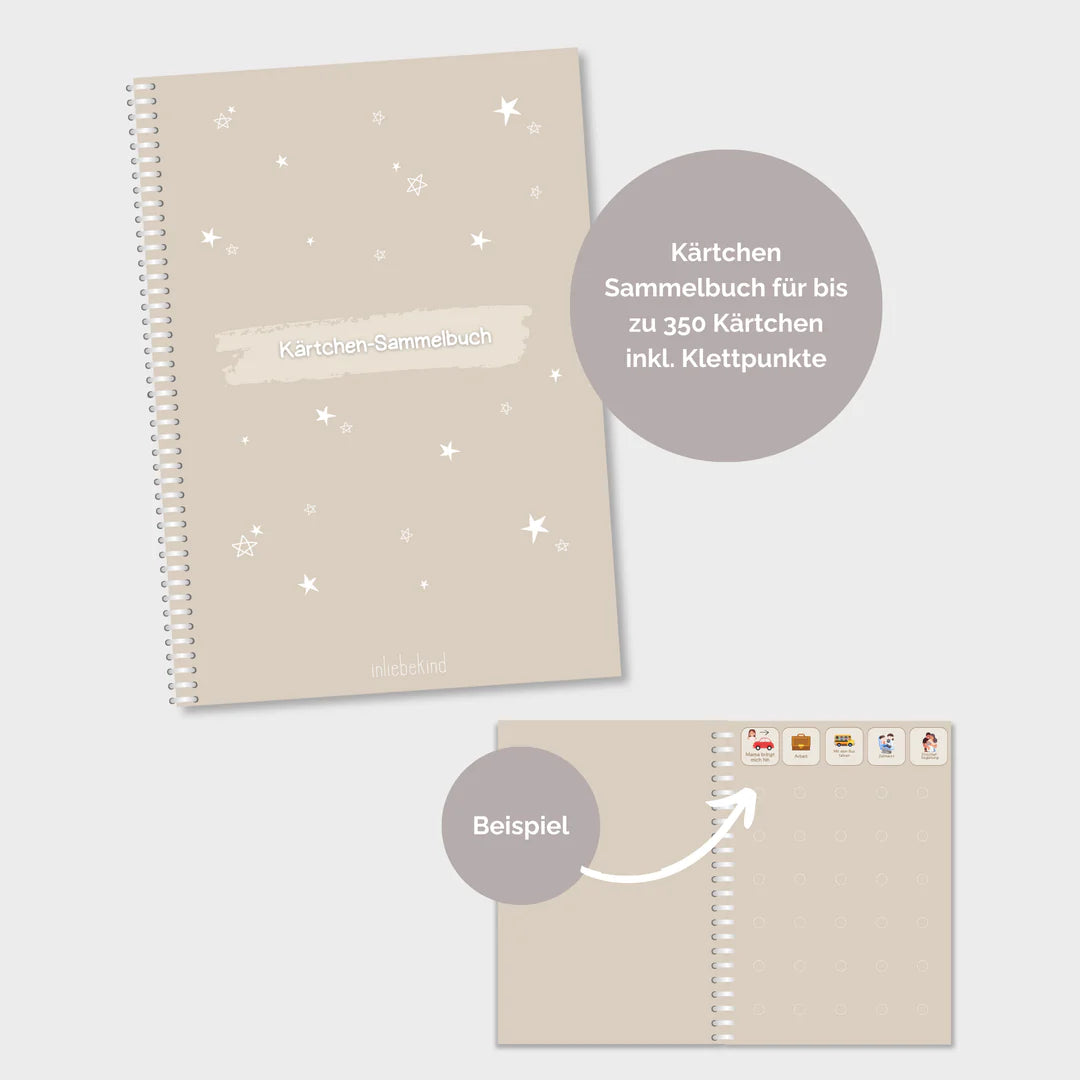 inliebekind Kärtchen-Sammelbuch für bis zu 350 Kärtchen