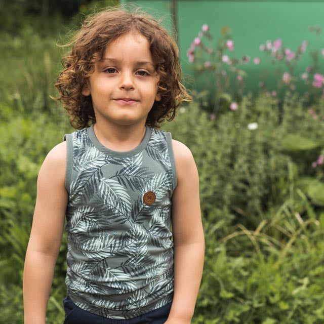 Koko Noko Jungen 2er-Pack Tank-Top grün dunkelblau