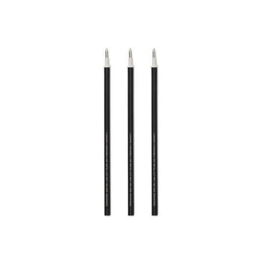 Legami Set mit 3 Nachfüllpatronen - Schwarzfarbene Tinte - Löschbarer Stift