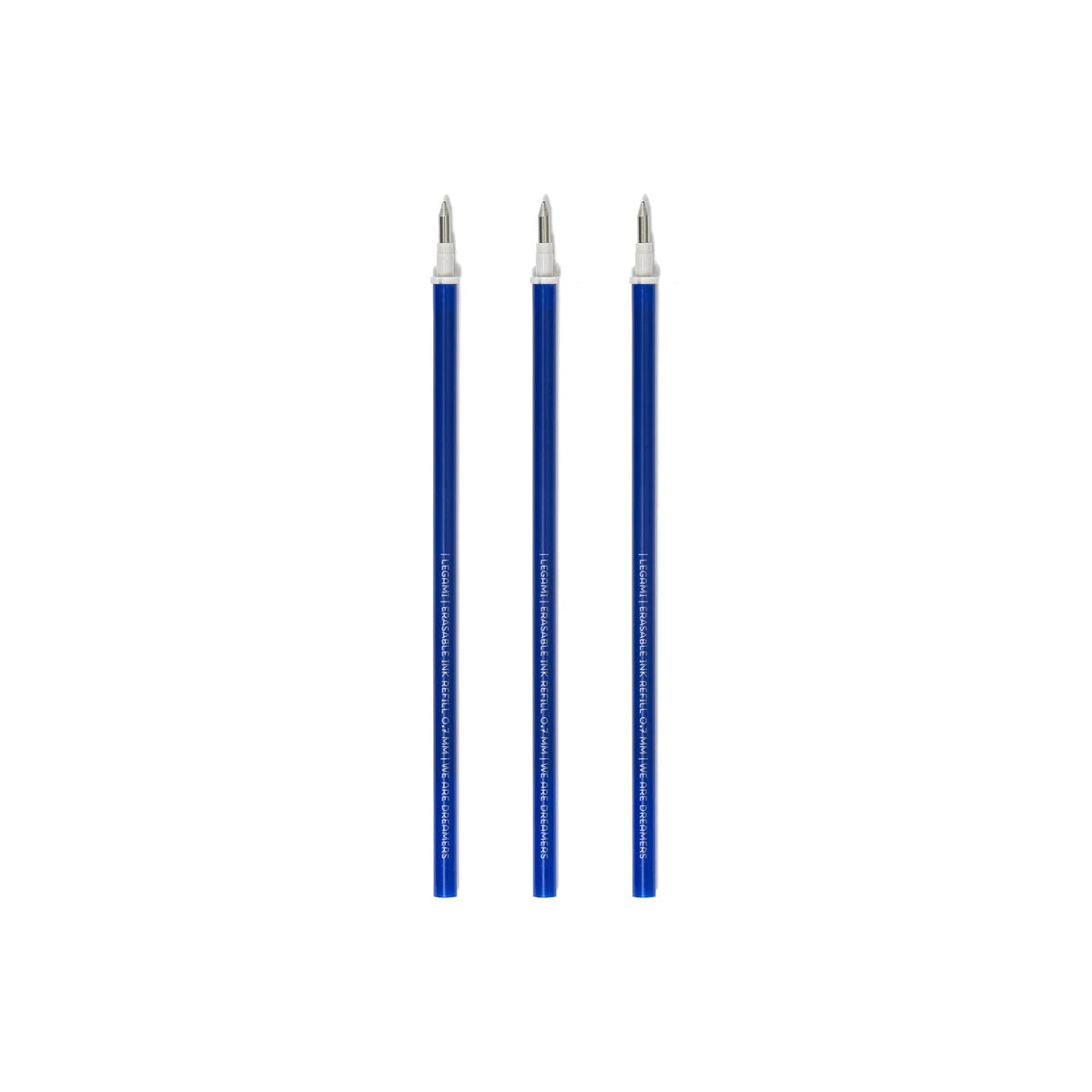 Legami Set mit 3 Nachfüllpatronen - Blaufarbene Tinte - Löschbarer Stift