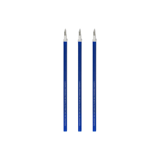 Legami Set mit 3 Nachfüllpatronen - Blaufarbene Tinte - Löschbarer Stift
