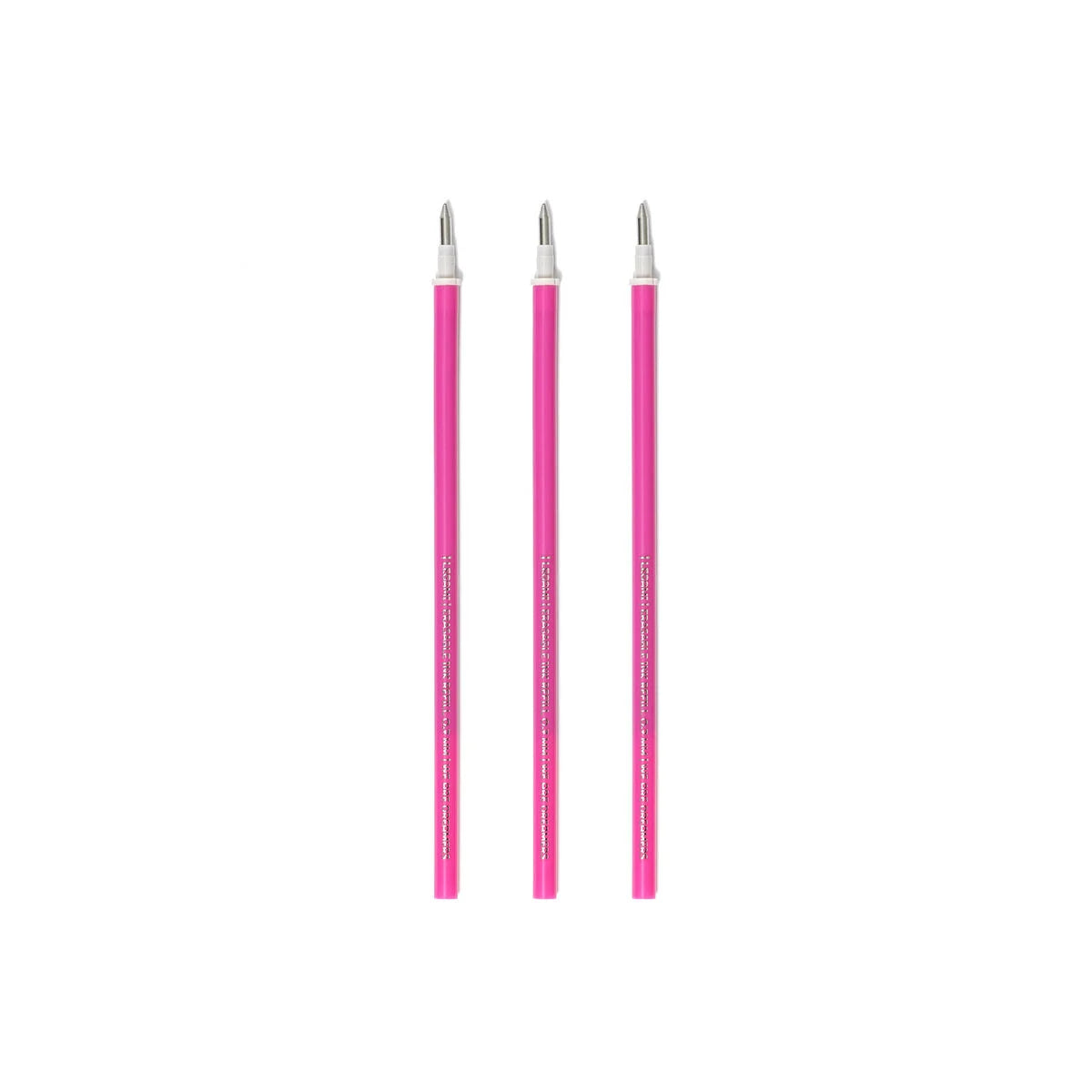 Legami Set mit 3 Nachfüllpatronen - Pinkfarbene Tinte - Löschbarer Stift