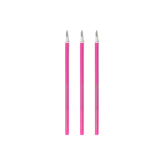 Legami Set mit 3 Nachfüllpatronen - Pinkfarbene Tinte - Löschbarer Stift