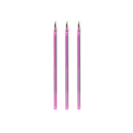 Legami Set mit 3 Nachfüllpatronen - Lilafarbene Tinte - Löschbarer Stift