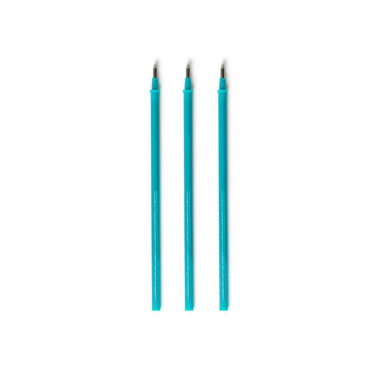 Legami Set mit 3 Nachfüllpatronen - Türkisfarbene Tinte - Löschbarer Stift