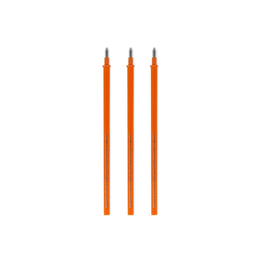 Legami Set mit 3 Nachfüllpatronen - Orangefarbene Tinte - Löschbarer Stift