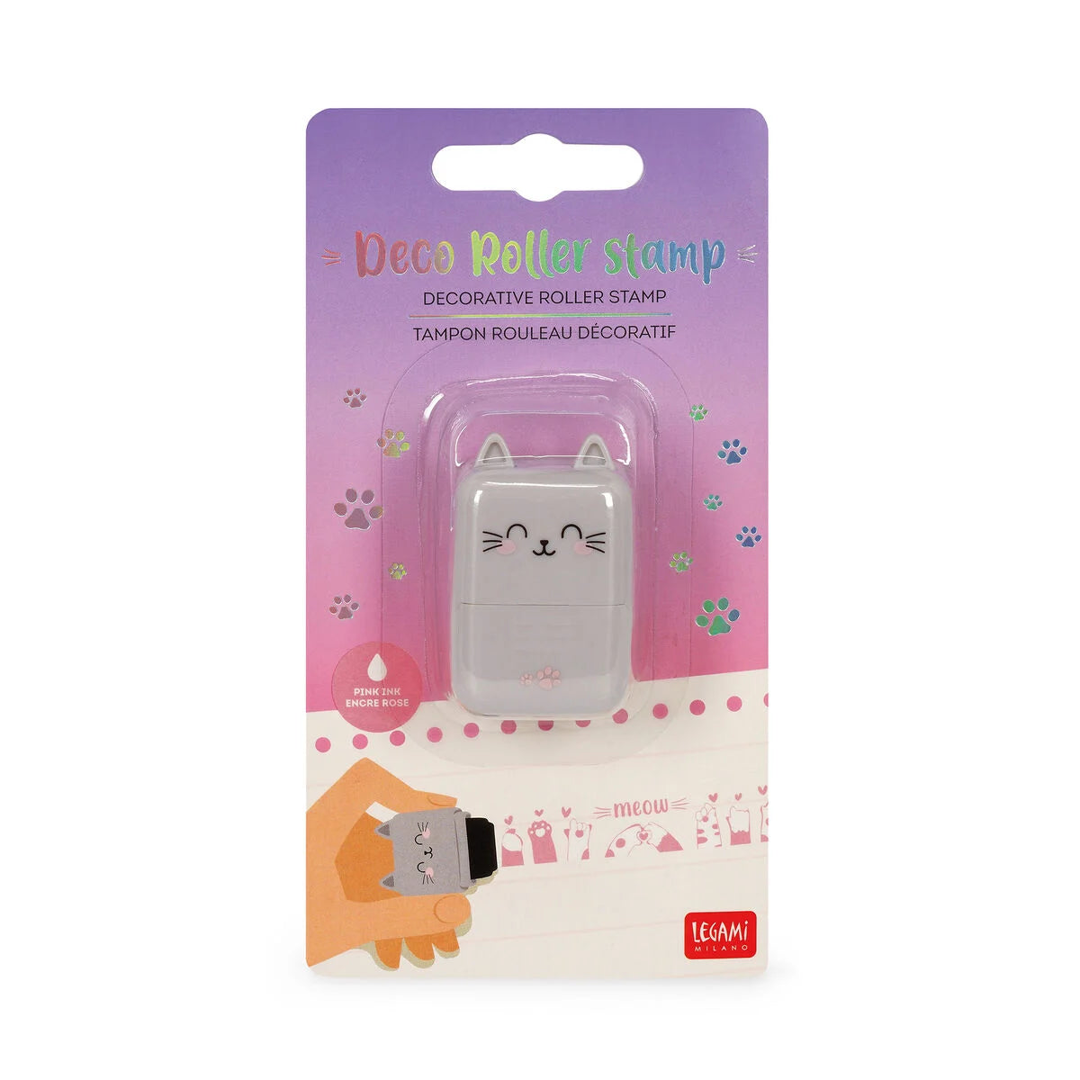 Legami Dekorativer Rollenstempel - Kitty