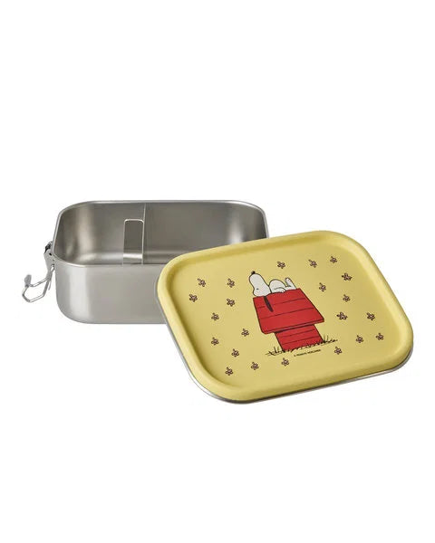 rice rostfreie Stahl-Brotdose 800ml - hellgelb - Snoopy