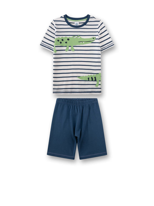 Sanetta Schlafanzug kurz Krokodil