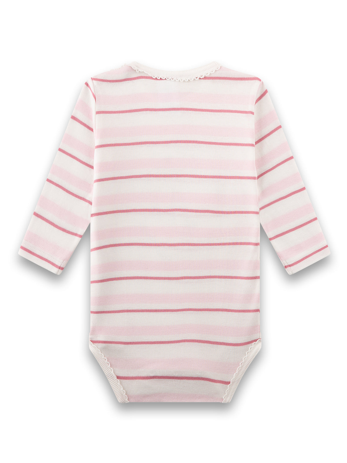 Sanetta Sanetta Langarm-Body für Mädchen – Rehkitz & Streifen