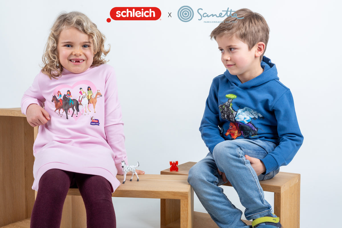 Sanetta Kinder-Kapuzensweatshirt blau Eldrador®