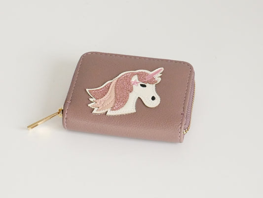 KisMe Geldbörse Einhorn brombeere