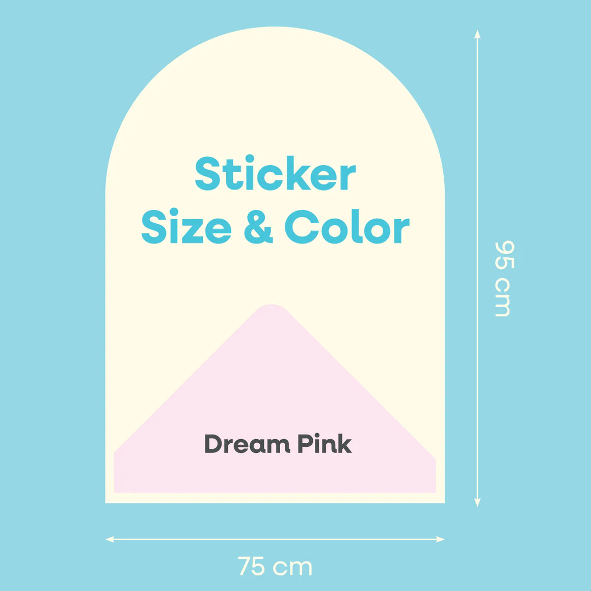 Cleverclixx Magnetic Wall Sticker 95x75cm - dream pink