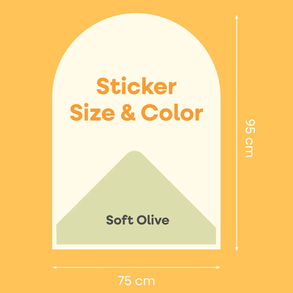 Cleverclixx Magnetic Wall Sticker 95x75cm - soft olive