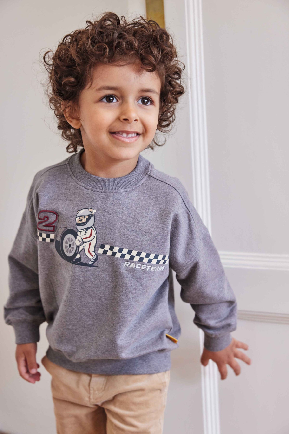 Steiff Sweatshirt Rennfahrer