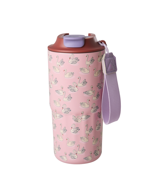 rice Edelstahl-Thermobecher mit Schwan Aufdruck - 550 ml
