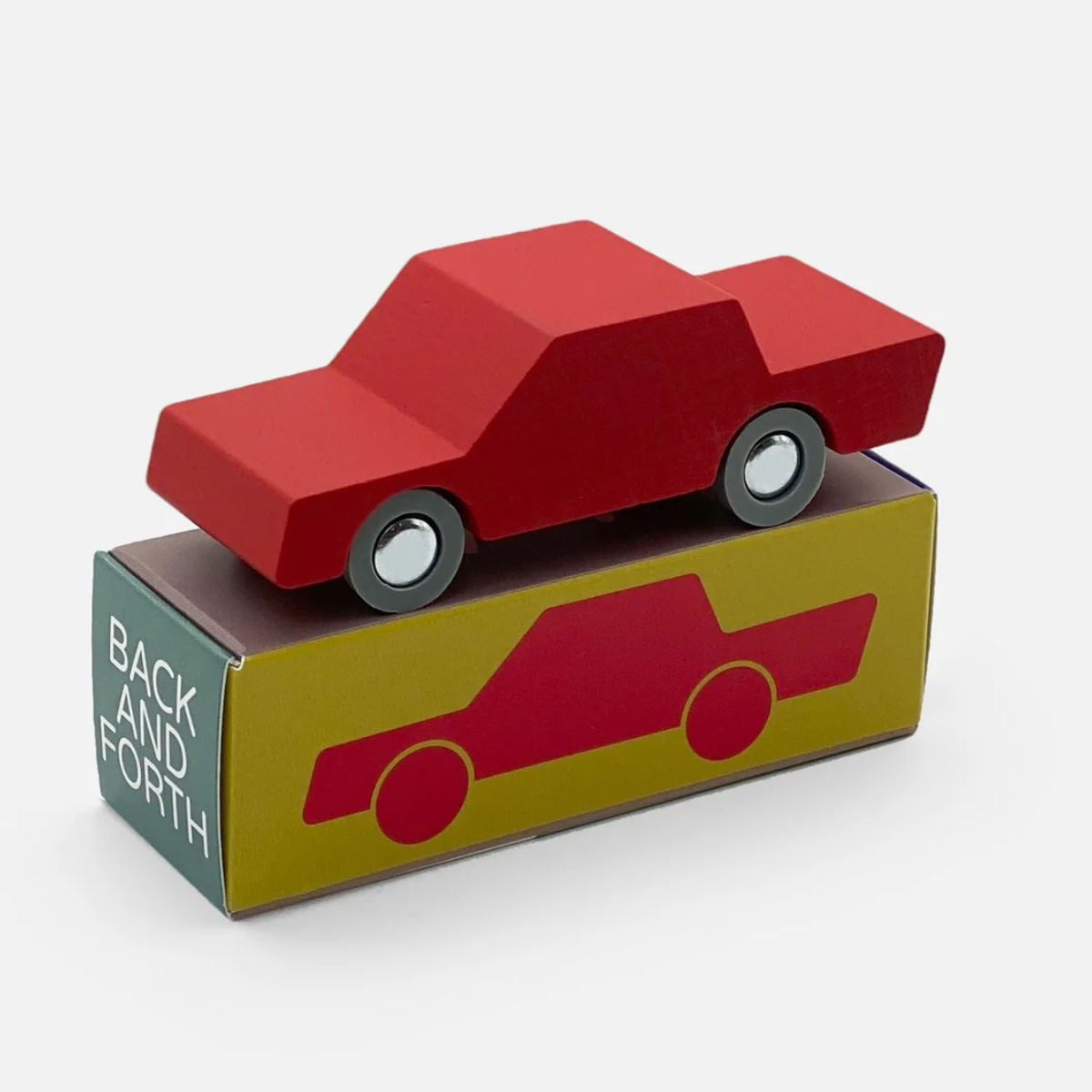 waytoplay Back & Forth Spielzeugauto Holz rot