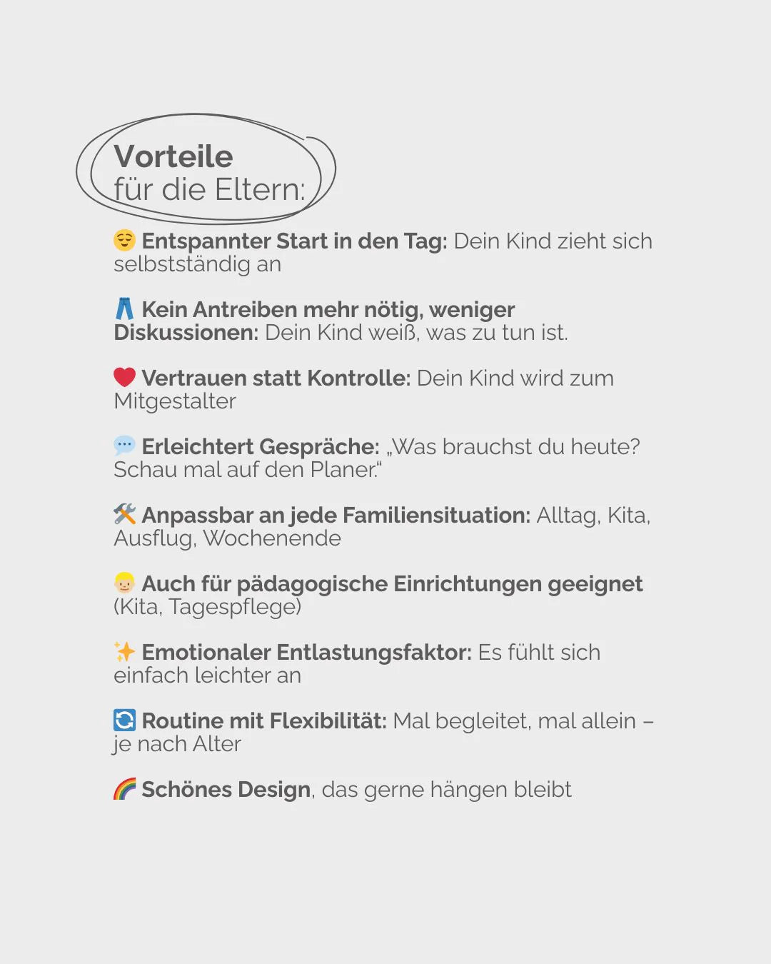 inliebekind Anziehplaner für Kinder inkl. Symbole