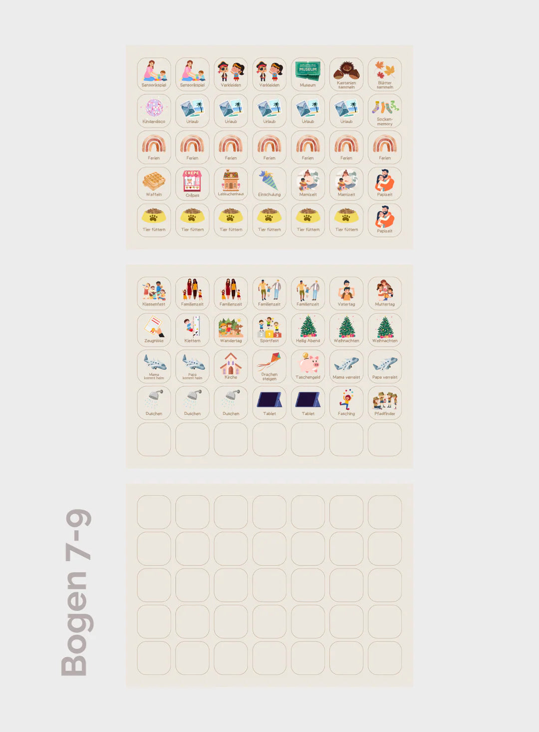 inliebekind Wochenplaner EINHORN GLITZER