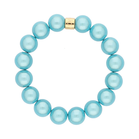 Magic Azure Perlenarmband - Gold