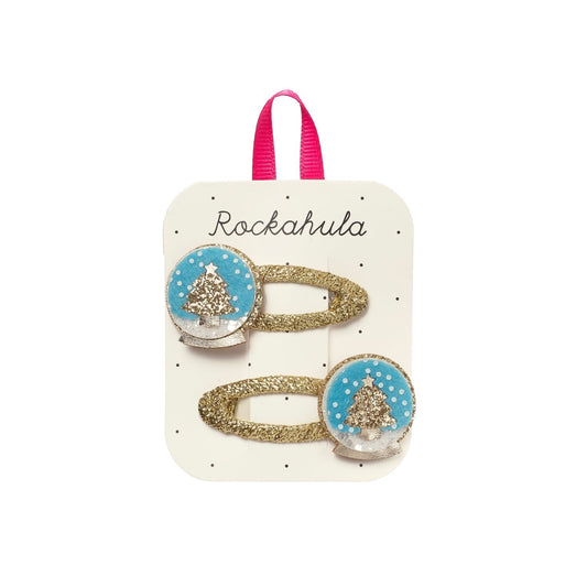 Rockahula X-Mas Schimmernde Schneekugel Haarclips