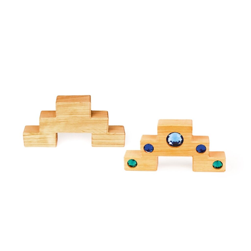 bauspiel Farbtreppe mit Lichtbauquadern 16 Teile