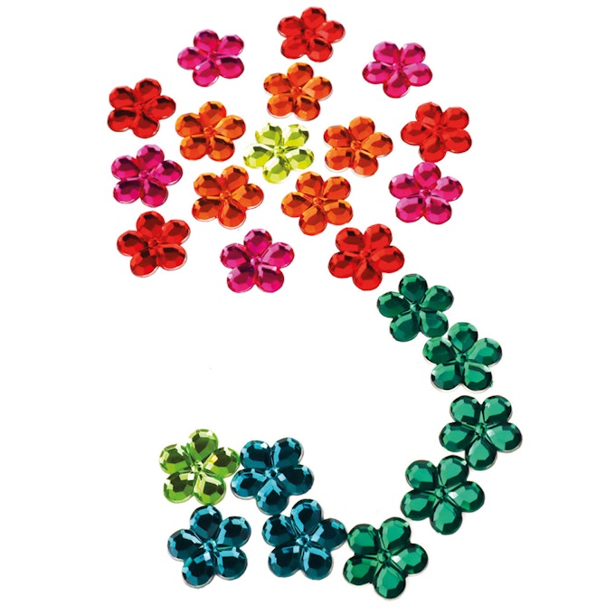 bauspiel Blumen Funkelstein 60 Teile