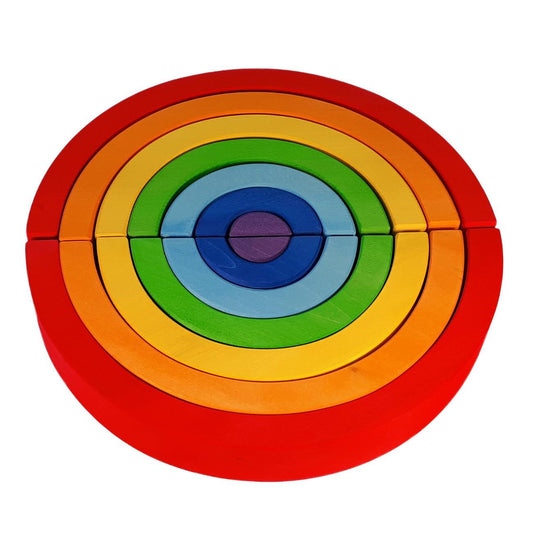 bauspiel Regenbogen Vollkreis 14 Teile