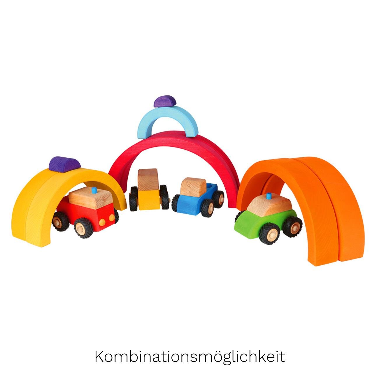 bauspiel Regenbogen Vollkreis 14 Teile