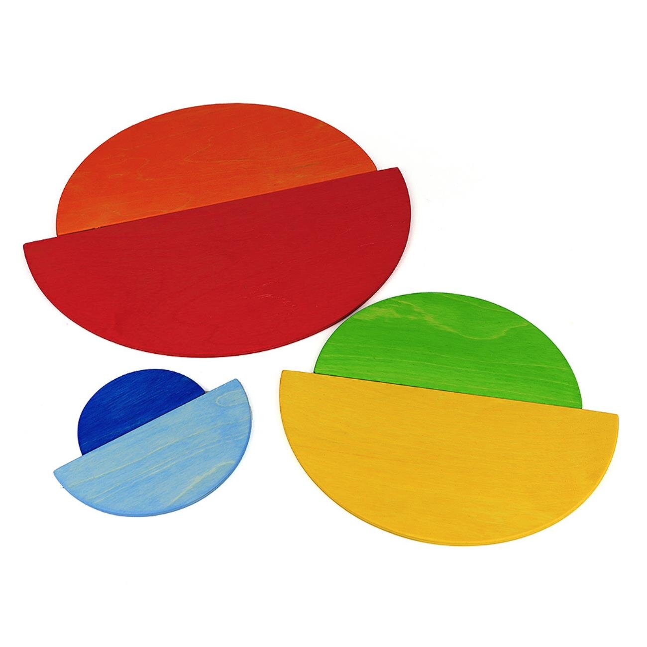 bauspiel Regenbogenplatten 6 Teile
