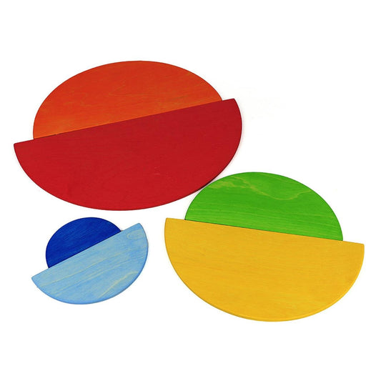 bauspiel Regenbogenplatten 6 Teile