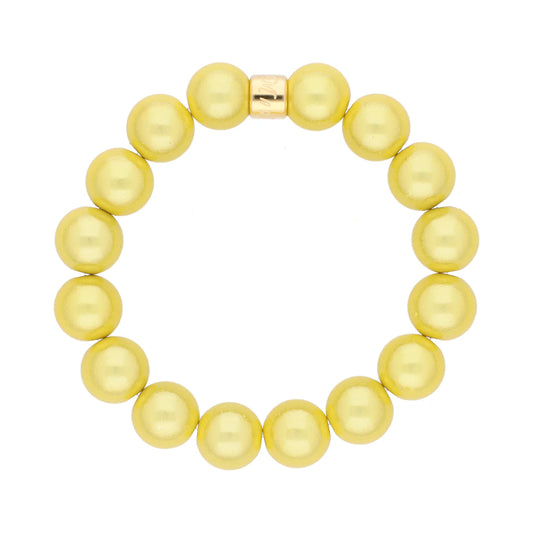 Magic Pearl Citrus Perlenarmband - Gold