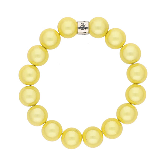 Magic Pearl Citrus Perlenarmband - silber