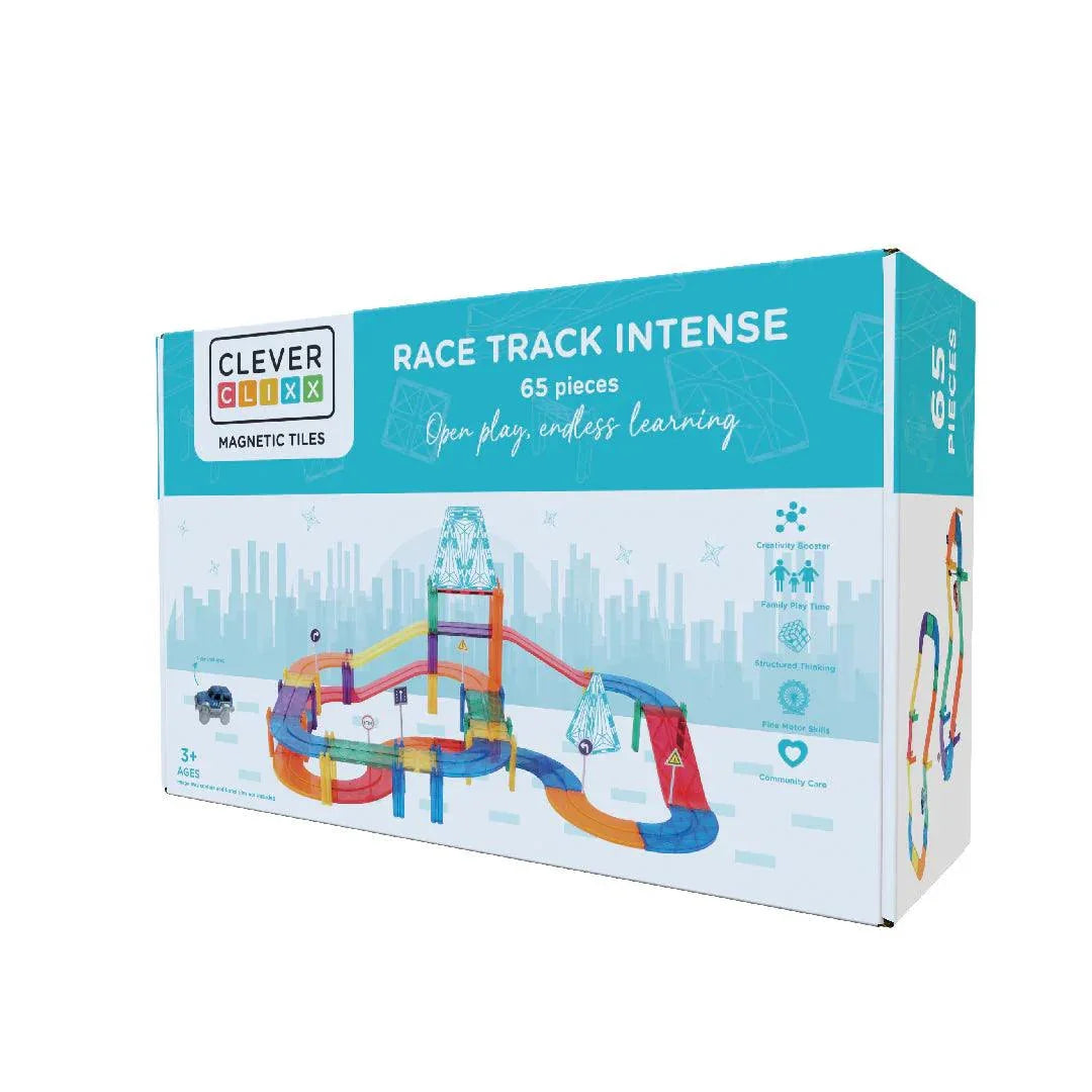 Cleverclixx - Rennstrecke Intense - 65-teiliges Set