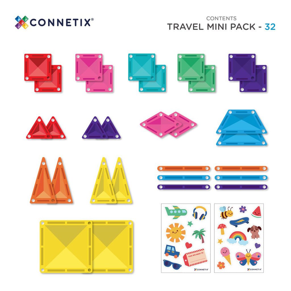 Connetix Travel Mini Pack – 32 Teile
