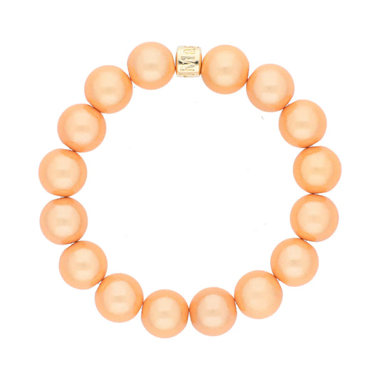 Magic Pearl Coral Perlenarmband - gold