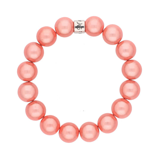 Magic Pearl Flamingo Perlenarmband silber