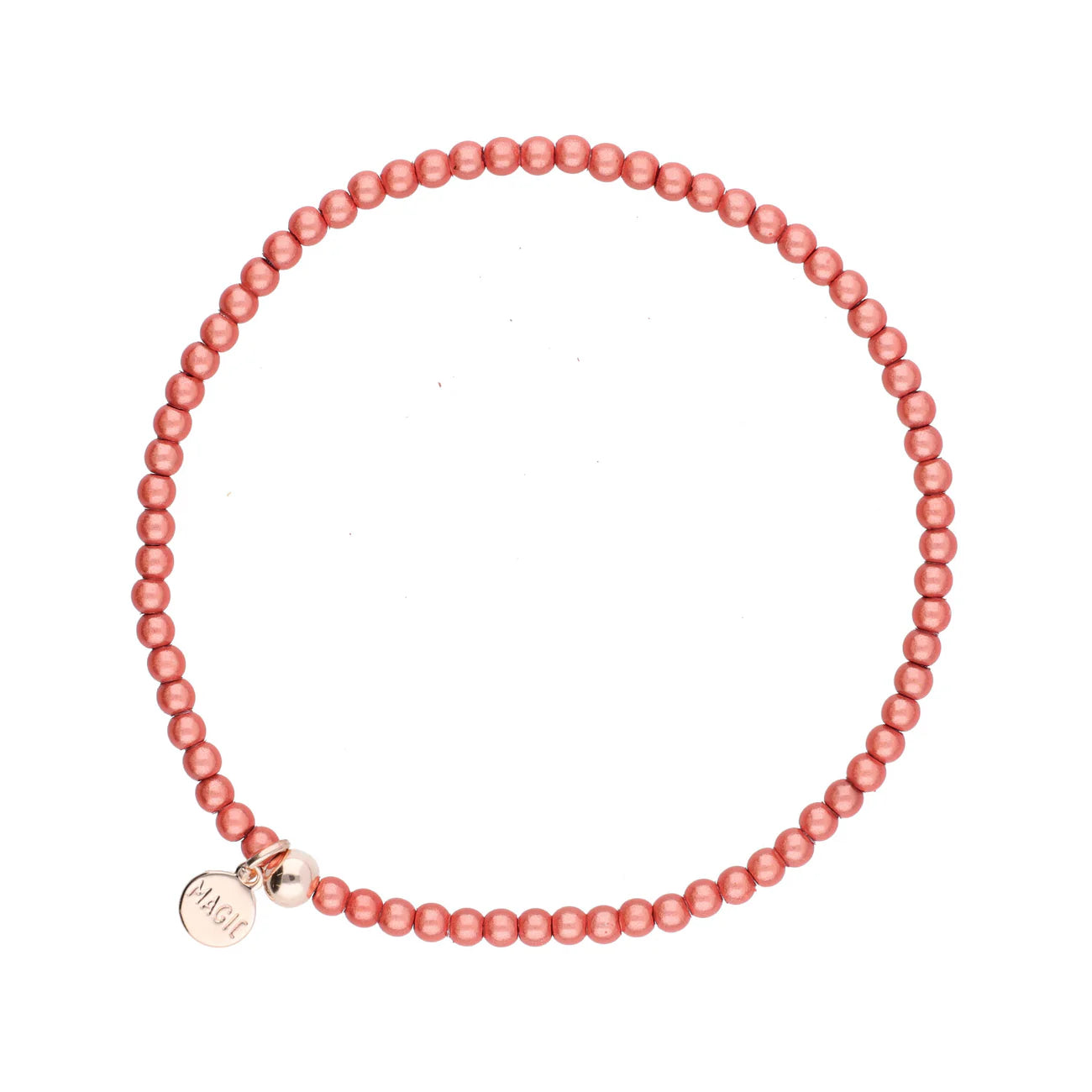 Magic Pearl Fußkettchen Apricot mini