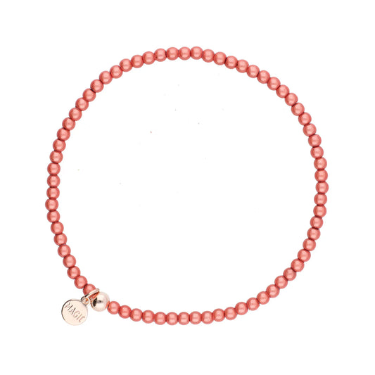 Magic Pearl Fußkettchen Apricot mini