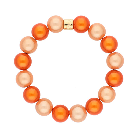Magic Pearl Golden Papaya Perlenarmband - Pure (12mm)