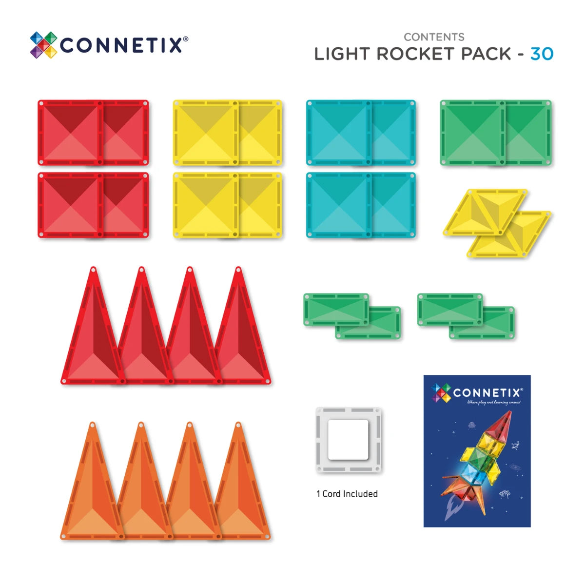 CONNETIX Light Rocket Pack 30 Teile