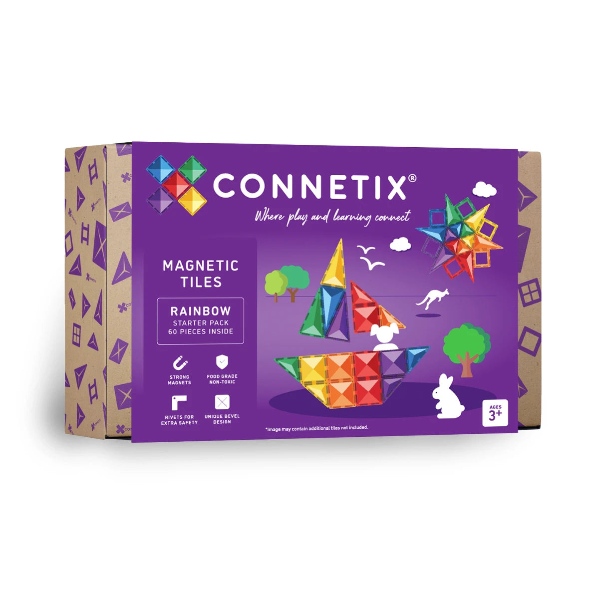CONNETIX Rainbow Starter Set 60 Teile