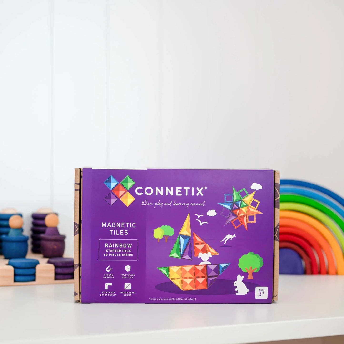 CONNETIX Rainbow Starter Set 60 Teile