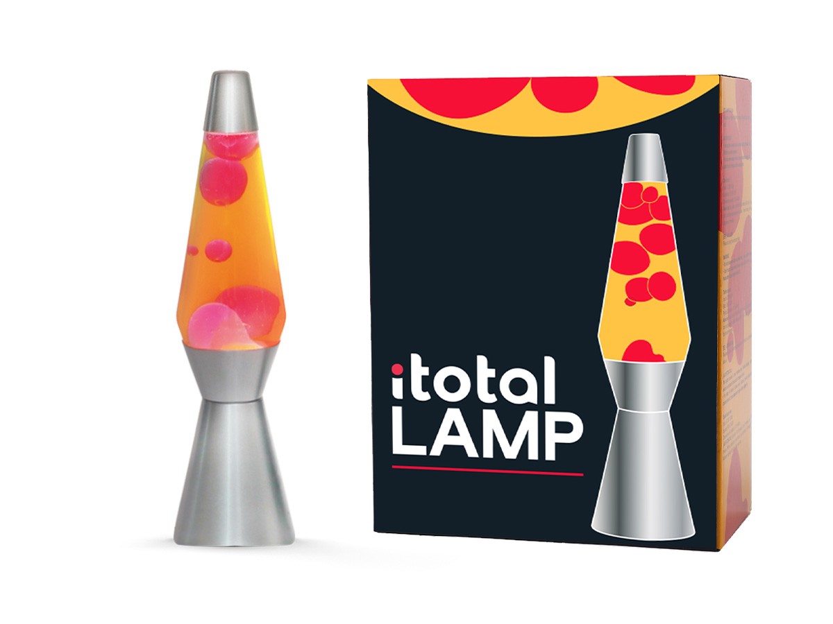 i-Total Lavalampe gelb/rot