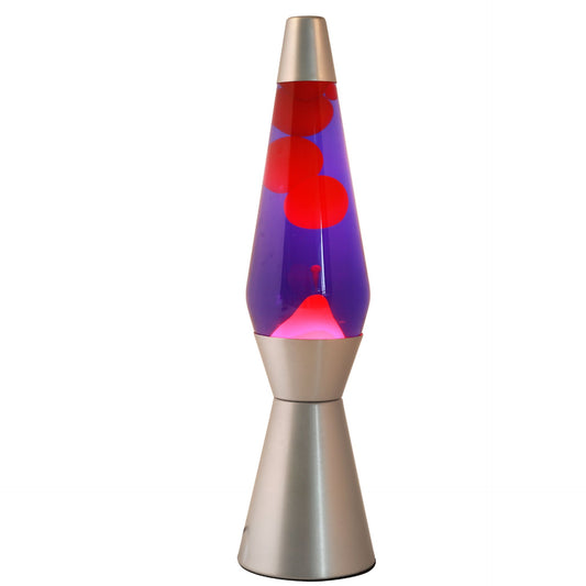 i-Total Lavalampe silber/violett/pink