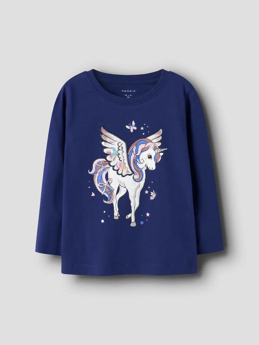Name it Ninna Langarmshirt Einhorn