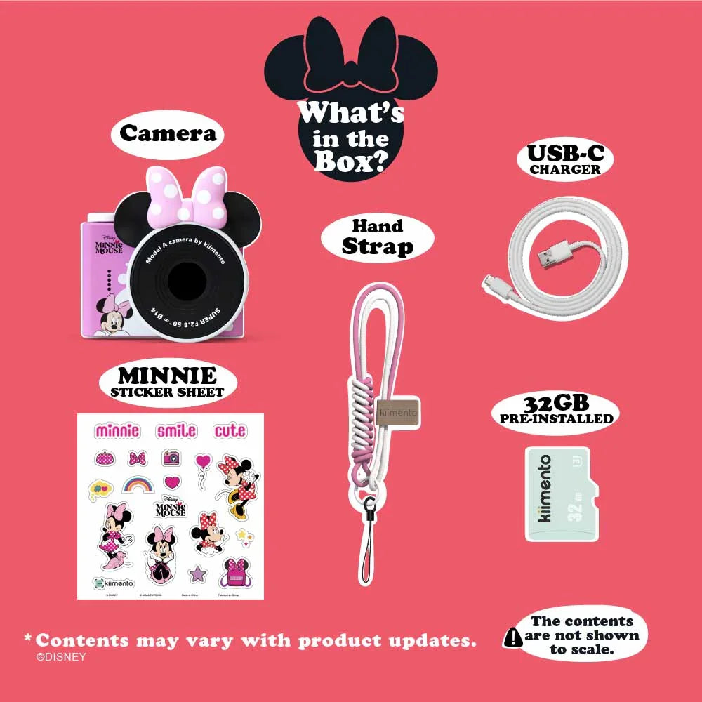 kiimento Disney Disney Minnie Maus Mini-Kamera