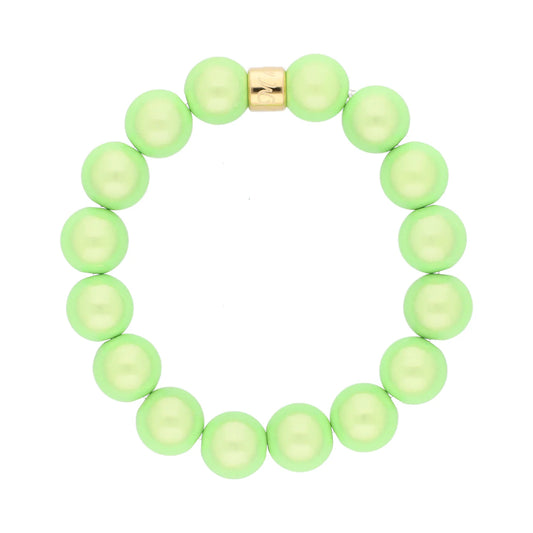 Magic Pearl Kiwi Perlenarmband - Gold