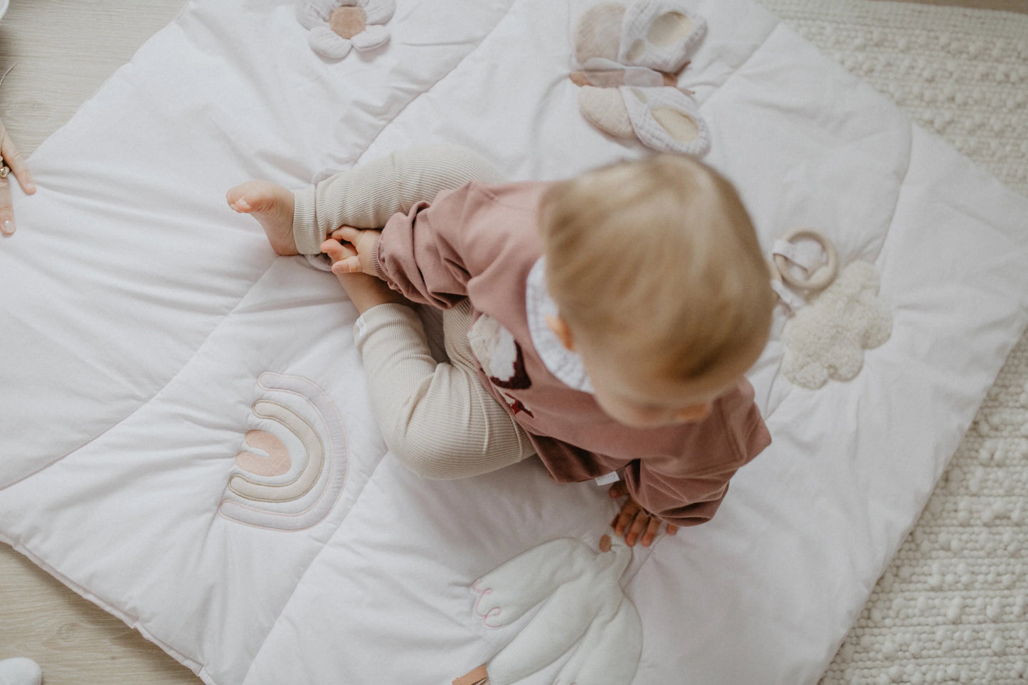 Leevje ACTIVITY DECKE 'BUTTERFLY' IN LIGHT PINK