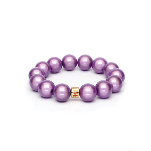 Magic Pearl "Flieder Perlenarmband" Groß
